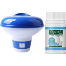 Ensoleille - Distributeur de Chlore, Réglable Distributeur Chlore Distributeur Flottant pour Piscine,Diffuseur Chlore Piscine,Flotteur de Chlore Spa,