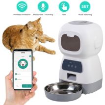 Ranipobo - Distributeur de croquettes pour chat Automatique 3.5L Distributeur Automatique de croquettes pour chat Distributeur de Nourriture
