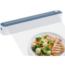 Distributeur de Film,Boîte de Découpe de Film Plastique, Rangement Papier Alu Et Film Alimentaire,Distributeur de Film Plastique avec