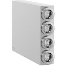 Distributeur de gobelets 4 compartiments Inox Gobelets 89 cm Présentoir gobelet