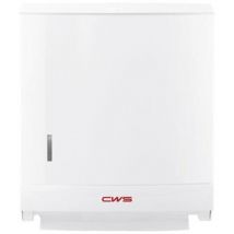 CWS - Distributeur de papier pliable Paradise Paper Slim avec serrure avec panneau. blanc