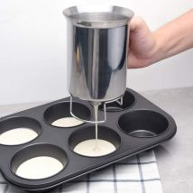 Yzmrbdqc - Distributeur de pate en acier inoxydable entonnoir de pate professionnel outil de cuisine pour la cuisson des gateaux Cupcakes crêpes