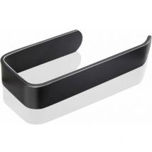 Distributeur de Rouleau de Papier Hygiénique en Aluminium Noir, Distributeur de Papier Hygiénique Auto-adhésif, Porte-Papier Hygiénique sans Perçage