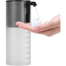 ZVD - Distributeur de savon automatique à moussage - Détection infrarouge sans contact - Fonctionne avec piles - Capacité de 350 ml - Couleur : Noir