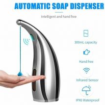 Distributeur de savon automatique de salle de bain 300 ml Distributeur de savon sans contact infrarouge
