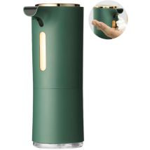 Mowze - Distributeur de savon automatique mural pour cuisine salle de bain taille 300 ml réglable (vert)