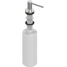 Distributeur de savon bas pompe en acier poli rechargeable par dessus