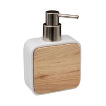 Distributeur de Savon Design "Natureo" 14cm Blanc