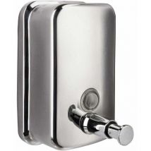 Ahlsen Distributeur de savon en acier inoxydable mural salle de bain cuisine bote à savon restaurant désinfectant pour les mains bouteille 500 ml