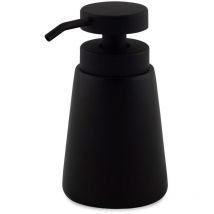 Andrea House - Distributeur De Savon En Polyresine Noire Ø8x14,5cm Ba20127