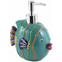 Distributeur De Savon En Résine Turquoise 490 Ml Ninfea