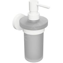 Bemeta - Sapho X-round - Distributeur De Savon Avec Support, Verre Dépoli / Blanc Xr101w