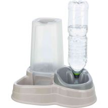Distributeur d'eau et de nourriture 1.5 kg pour chat ou chien Trixie