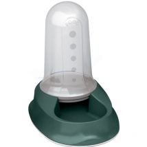 Stefanplast - Distributeur mixte 2 litres eau ou croquettes vert antidérapant pour chien