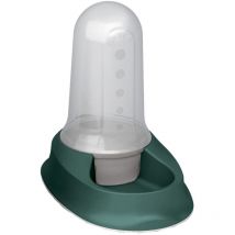 Stefanplast - Distributeur mixte 3.5 litres eau ou croquettes vert antidérapant pour chien