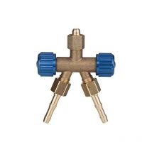 EWO - Distributeur pour oxygène Raccord: 3 x G1/4' / lw 6 avec volant plastique