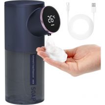 Distributeur Savon Automatique, Distributeur Savon Mousse De Bureau Rechargeable de 320 ML, Distributeur de Savon, Le Bureau, Le Centre Commercial,