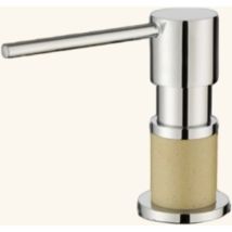 Distributeur Savon Cuisine Encastrable Helika Chromé Et Beige