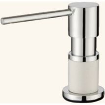 Distributeur Savon Cuisine Encastrable Helika Chromé Et Blanc