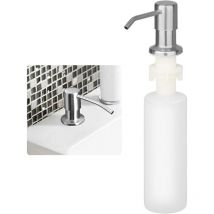 Distributeur Savon Liquide Encastrable avec Bouteille 300ML, Distributeur Savon de Mousse Evier, Distributeur Liquide Vaisselle Cuisine, Distributeur