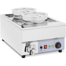 Royal Catering - Distributeur Soupe Électrique Soupière Professionnelle Inox 2x7L 30-110°C 1500w