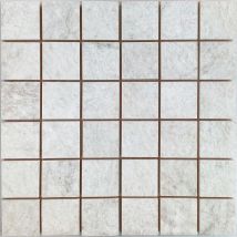 Decora Mosaicos - Boite de carrelage mosaïque volcan Argent 29x29 cm