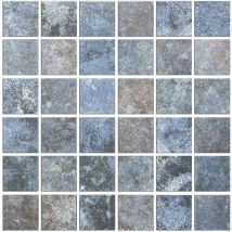 Carrelage mosaïque bali Bleu brillant 29x29 cm - Decora Mosaicos