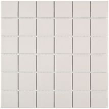 Carrelage mosaïque tecniq Blanc 30x30 cm - Decora Mosaicos