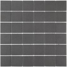 Carrelage mosaïque tecniq Noir 30x30 cm - Decora Mosaicos