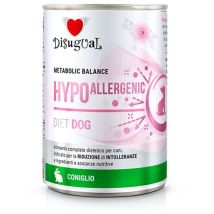 Cane Dieta Hypoallergenic 400gr Coniglio – Cinghiale 47%, Zucca, Olio di Lino, Olio di Salmone – Disugual