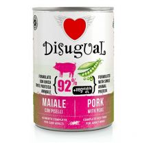 Cane +Vegetable Monoproteico 400gr Maiale e Piselli - Disugual