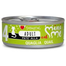 Gatto mini-me Adult 85gr 04 Quaglia – Alimento umido completo per gatti – 85g – Disugual
