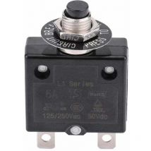 Debuns - Disyuntor de 10 a con reinicio térmico opcional, 125-250 v ca, 50 v cc, protección contra sobrecarga, interruptor de botón pulsador.