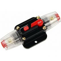 Ymyny - Disyuntor protector para coche de 12 v a 24 v cc con interruptor de reinicio manual y fusible de 50 a, 100 a y 150 a (50 a)