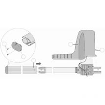 6OBFCMCG Aluminiumrohr mit Dichtungen für Obbi 3bfch Ditec 6obfcmcg Entrematic