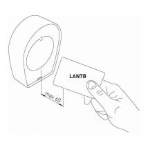 Ditec - Tecnología de transpondedor de tarjeta con formato iso de código único LAN7B Lan7b