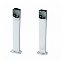 Ditec Kit Coppia Colonnine In Alluminio Axc50 Altezza 50cm Per Fotocellule Axp2