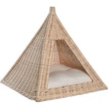 Lit pour animaux dkd home decor rotin naturel 45 x 45 x 45 cm