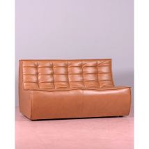 Nest Dream - Divano 2 posti in pelle anticata - Lion - Marrone - Marrone