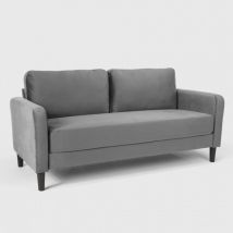 Divano 3 Posti Design Moderno Per Soggiorno E Salotti In Tessuto Portland - Grigio