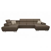 Divano angolare Comfivo 190, Matana 19 + Matana 17, Funzione di sonno, Scatola da letto, 345x202x71cm, 0