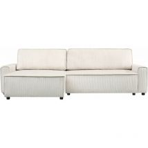 Palozi Sofa - Divano angolare trasformabile e reversibile in velluto a coste 'Montaigne' - 3 posti - Beige