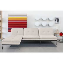 Evergreenweb Materassi&beds - Divano con penisola 3 posti, divano letto modulare con chaise longue pilar - Divano salotto Soggiorno, Design Moderno