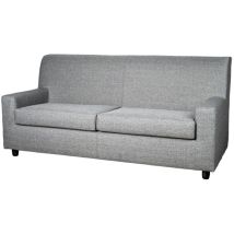 Divano 'ester' 3 Posti In Tessuto Grigio Scuro, 187x80x85 Cm