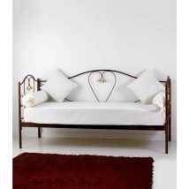 Spazio Casa - Divano Letto in Ferro Battuto Marilyn Colori Ferro: Rosa - Shabby Chic - Rosa - Shabby Chic