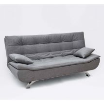 Modus Sofà - Divano letto in microfibra 2 posti design moderno Centenario Colore: Grigio