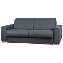 Divano letto Bellahome leo' 2 posti tessuto grigio antracite, 206x102x90 cm