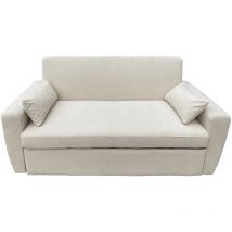 Happy Garden - Divano letto in velluto a coste beige a 2 posti matt