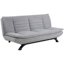 Divano letto Norsica 279, Grigio chiaro, 0, 91x196x98cm