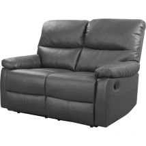 Habitat Et Jardin - Divano reclinabile 'Lincoln' - 147 x 89 x 103 cm - 2 posti a sedere - Grigio